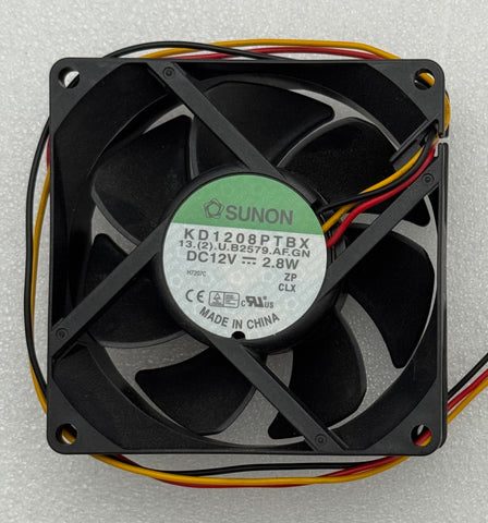 Robe 16030037 Sunon Fan KD1208 PTBX 80x80x25 12V 2.8W 13.(2).U.B2579.AF.GN