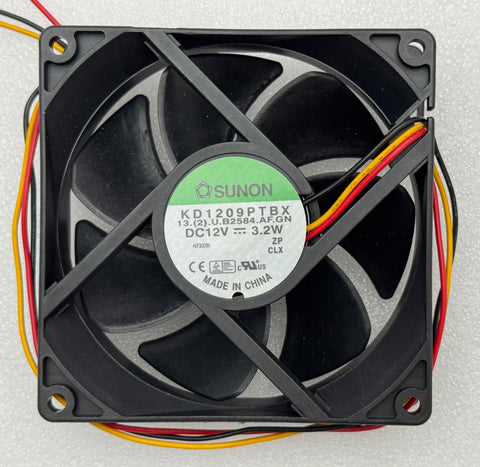 Robe 16030038 Sunon Fan KD1209 PTBX 92x92x25 12V 3.2W 13.(2).U.B2584.AF.GN