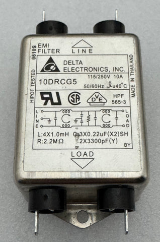 Delta Electronics Inc 10DRCG5 Mains Filter DR Series EMI Coemar