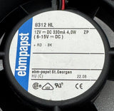 ebm-papst Fan 8312 HL 12v 4W 62222079