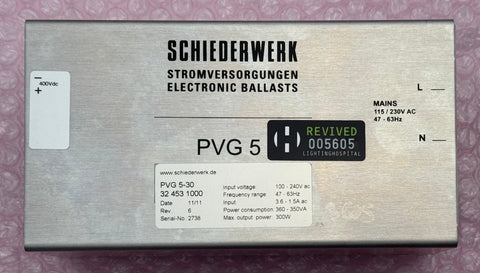 Robe 13020038 Ballast PVG 5-30 Shiederwerk 32 453 1000 Robin 300E  Beam Spot Wash