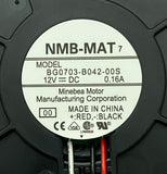 Martin 62222072 Fan12Vdc Radial 75X75 With Plug NMB-MAT BG0703-B042-00S 0.16A