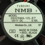 Martin 05741020 - Fan 12VDC 60x60x25 NMB ML-type MAC TW1 Stagebar